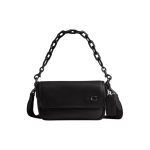 Coach Charter 18 magnetilise trukiga klapiga nahast &otilde;lakott, v&auml;ike naiste kotid, must CR754-BLK Basic Set (Bag+Dust Bag)