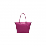 Longchamp Le Pliage Club Kangast Pikkade K&auml;epidemetega Presskinnitusega Nailonist Crossbody T&otilde;stekott V&auml;ikesed Naiste kotid Lilla Punane 1899619P40 Fuchsia