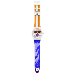 Swatch KAMESENNIN X SWATCH New Gent SUOZ346 Oranž K&auml;ekell, valge