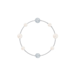 Swarovski Remix Collection Peen Ruudukujuline P&auml;rlikristallidega Kaetud Magnetilise Pandlaga Elegantne Roosa Kuldne Metallist K&auml;ev&otilde;ru Naiste k&auml;ev&otilde;ru H&otilde;be 5570815 Box (Random Color),S