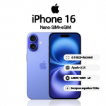 Apple iPhone 16 nutitelefon toetab Nano-SIM+eSIM, uus ja aktiveerimata 128GB sinine