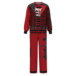 Zombies 4 Victor Cosplay Kost&uuml;&uuml;m Jakk Vest &Uuml;likond Meestele Poistele Vampiirid Koidik Maskeerimisriided Halloweeni Karnivali &Uuml;likond XXXL&Other black