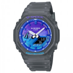 Casio G-SHOCK Meeste Vaik 200M Veekindel Analoog P&otilde;rutuskindel Kvartsikell GA-2100FLS-8A2 hall v&auml;rv
