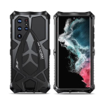 Luksuslik metallist t&auml;iskaitsega soomuskate Samsung Galaxy S26 Ultra telefonikatteks S24 S23 S22Ultra S25 S26Ultra 5G p&otilde;rutuskindlad Fundas For Galaxy S26 Ultra must