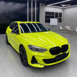 Sao Paulo kollane auto kiletamiskile mullivaba autokleebis vin&uuml;&uuml;lkile PET-kleebised autotarvikud v&auml;lis- ja siseviimistlus 50x152cm