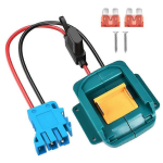 Toite ratta adapter Makita 18V LXT akule koos juhtmestiku pistiku ja kaitsmega Peg-Perego 12-voldise toite ratta jaoks