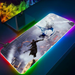 Assassins Creed P&auml;rlmutterhiirematt M&auml;nguri RGB-hiirematt Taustvalgustusega klaviatuur M&auml;nguri t&uuml;druk XXL-s&uuml;learvuti matt Lauamatid Lauaplaat RGB600x300x3mm