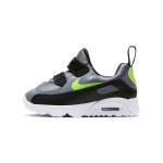 Nike Air Max Tiny 90 Cushioning Low top Running Shoes Black Silver Infant And Toddler 881924-019 23.5 white