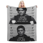 Supernatural Dean Winchester Palus Tekk &Uuml;li&otilde;pilased Flanell Visketekk Kodu Dekooriks Super Soe Kohandatud Kvaliteet 130cmx150cm
