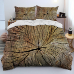 3D Puidus&uuml;&uuml;ga Tekikott Voodipesukomplekt, Tekikoti Voodikomplekt Tekikatte Padjap&uuml;&uuml;ri, Kuningas Kuninganna Suuruses Voodikomplekt T&auml;iskasvanud Lastele Kingitus 135x200cm black