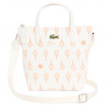 Lacoste Krokodillitr&uuml;kiga Mini Totes Kott Naiste Totes Kotid Valge Oranž NF5303RG-T42 White & Orange