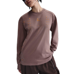 Nike ISPA SS25 Mugav Moodne Nahas&otilde;bralik Pehme Pikkade Varrukatega T-s&auml;rk Unisex Topid Pruun HJ9087-208 S