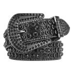 Meeste teksap&uuml;ksid Rhinestone Suur Suurus V&ouml;&ouml; Naiste V&ouml;&ouml; L&auml;&auml;ne Denim L&auml;ikiv Neet Disain Nahk Hiphop Punk Rock Y2K Stiilis V&ouml;&ouml; 125cm black
