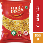 MAI RASOI poleeritud kikerherned (Chana Dal) 500 g valgurikas l&otilde;hestatud Bengal gramm esmaklassiline l&auml;&auml;tsepakk 1 kott igap&auml;evaseks toiduvalmistamiseks white