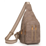 Suure Mahutavusega Retro Rinnakott Naiste &Otilde;la Crossbody Kott Commuter PU Rinnakott khaki