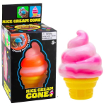 Nee-doh Nice Cream Koonus V&auml;rviline J&auml;&auml;tisekujuline Sensoorne Stressileevendaja Fidget T&ouml;&ouml;riist &Auml;revuse & Fookuse jaoks T&auml;iskasvanutele & Lastele red