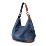 Suur luksuslik naiste teksakott Suur &otilde;lakott Sinine teksadest k&auml;ekott Jean Denim Tote Crossbody naiste &otilde;lakott