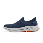 Skechers Go Walk 8 Suvised Slip-Onid Pehme Tald Lihtne Jalga Panna ja &Auml;ra V&otilde;tta Mugav Polsterdus Spordik&otilde;nnisaapad Hingavad Vabaajas Jalan&otilde;ud Meeste tossud 216784-NVOR 41