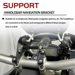 BMW R1200GS OC 2004-2012 R1250GS Adventure 2013-2023 R1200 GS LC Mootorratta Telefoninavigatsiooni Hoidikuklamber P&otilde;rutuskindel Alus