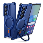 Oatsbasf Magnetiline Telefonikate Samsung Galaxy Z Fold 7 jaoks, Alusega 360&deg; P&ouml;&ouml;ratav Traadita Laadimine Metallist Raamita Kaitseraam Galaxy Z Fold7 sinine