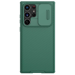 Samsung Galaxy S22 Ultra telefoni&uuml;mbrise jaoks, NILLKIN Kaamerakaitsega libisev kaitsekaas Objektiivikaitse&uuml;mbris Galaxy S22 Ultra jaoks for Galaxy A72 roheline