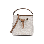 Michael Kors MK Suri Monogramiga T&otilde;mblukuga Nahast Koppkott Naiste kotid Vanill-Pruun 35T0GU2C0B-VANILLA Basic Set (Bag+Dust Bag)