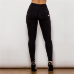 Shascullfites Salendavad Mustad Venivad Vabaaja P&uuml;ksid Naistele Puuvillased Pliiats Push Up Leggingsid Femme XXS must