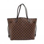 [Kasutatud] Louis Vuitton Neverfull MM 'Pruun Damier Ebene L&otilde;uend/Kirsipunane' - Hea #6TGEKE ONE SIZE