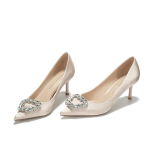 Kevadine ja suvine naistemood magus ja elegantne terava ninaga kerge suuga stiletto k&otilde;rged kontsad rhinestone temperament mugav naine 40 &scaron;ampanjav&auml;rvi