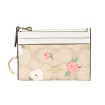 COACH Kitsas ID-kaardi hoidjaga rahakott Naistele Kuldne Hele Khaki Kriit Mitmev&auml;rviline Basic Set (Bag + Dustproof Bag)