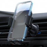 Lamicall STCV01 T&auml;iustatud Autokinnituse Telefonihoidik 4 Lukustuskaitsmega Tugev &Otilde;hutusava Klamber Stabiilne Mobiilihoidik K&auml;ed-vabad Autole Manual clip must