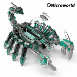 Microworld 3D metallist loomam&otilde;istatus Punased Kuradid Skorpioni mudelikomplektid DIY laua kaunistus Puslem&auml;nguasjad S&uuml;nnip&auml;evakingitused t&auml;iskasvanutele