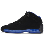 Jordan Air Jordan 18 OG Must Sportlik Kuninglik Libisemisvastased Libisemisvastased Keskmise k&otilde;rgusega Vintage Korvpallijalatsid Meeste 305869-041 44 must
