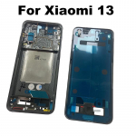 Xiaomi 13 keskmise raami esipaneeli LCD hoidja tagapaneeli &scaron;assii asendus MI 2211133C 2211133G jaoks must
