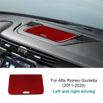 S&uuml;sinikkiust Armatuurlaua Keskosas asuv Panipaiga Korraldaja Alfa Romeo Giulietta 2011-2020 jaoks Red Carbon Fiber must