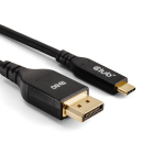 Club3D USB Type C to DisplayPort 2.1 Kahesuunaline 80Gbps 4K240Hz 8K60Hz 10K60Hz VESA DP80 Sertifitseeritud Kaabel 1m (CAC-1559)