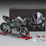 Pihusta 1:6 v&otilde;idus&otilde;idu Ninja 500 H2R mootorratta heli ja valgusega Kiire ja vihane laste m&auml;nguauto V&otilde;idus&otilde;idum&auml;ngud poistele gray