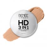 RENEE PRO HD 3-&uuml;hes kompaktpuuder, peitekreem, jumestuskreem - Terre, SPF 20, mati viimistlusega, k&otilde;rge katvusega, ultrakerge ja siidiselt sile viimistlus, rikastatud vitamiinidega
