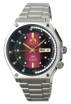 ORIENT Sports SK Retro 70ndate Automaatne Terasest K&auml;ekell Punase Kettaga RA-AA0B02R, Punane, Retro. black
