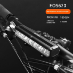 Jalgratta valgusti 2000-8000 mAh Eos610 640 Jalgratta valgusti Veekindel taskulamp USB-laadimisega M&auml;gi- ja maanteejalgratturite lamp Jalgratta valgusti 1800LM