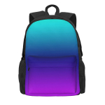 Aqua Ombre Seljakott Teismeliste Sinine Ja Lilla Kerged Seljakotid Pol&uuml;ester Kawaii Koolikotid &Uuml;likool Kohandatud Seljakott 36x32x10cm blue