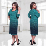 Elegantsed s&uuml;gistalvised naiste vabad pikad kleidid suures suuruses vabaaja vestid XXXXXL