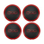 4 tk 133 mm ilukatekomplekt Fiat 500 velgedele Keskvelje ilukatted Komplekt 68078419AC 68078421AC Tolmukate Velje ilukatte asendus 51884863
