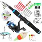 Laste kalap&uuml;&uuml;gikomplekt Sinine kvaliteetne taskukohane &uuml;likond merep&uuml;&uuml;gi karpkalap&uuml;&uuml;gi p&uuml;&uuml;givahendite komplekt sinine