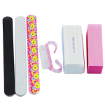 6 tk/komplekt Nail Art Buffer File Block Brush Medicure Pedik&uuml;&uuml;r Poleerimine Lihvimislakk DIY Nails Beauty