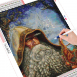 5D teemantmaali portree teemanttikandi m&uuml;&uuml;k Teemantmosaiik ristpistes t&auml;is&uuml;mmargune pilt 20X30