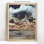 Teemantmaal Abstraktne maastik Teemanttikandid N&auml;idake kivide silmapilte 20X30CM