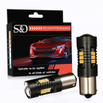 2tk 1200LM 1156 BAU15S LED pirn auto udutule tagatule s&otilde;idulamp DRL automaatne suunatuli tagurdustuled 6000K 3030 21SMD 12V valge