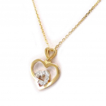 Altesse [K6335] - Collier Plaqu&eacute; Or 'Love' 2 tons kuld