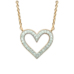Les Tr&eacute;sors De Lily [L5655] - kullatud kaelakee  Love  valge kuld - 16x15 mm kuld